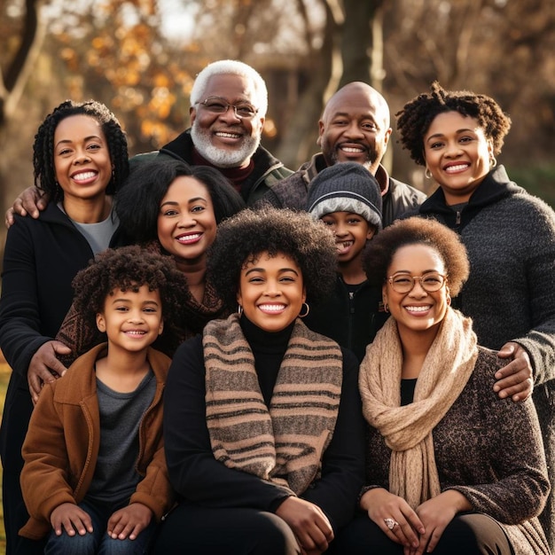 a group of people pose for a photo with a man wearing a scarf.