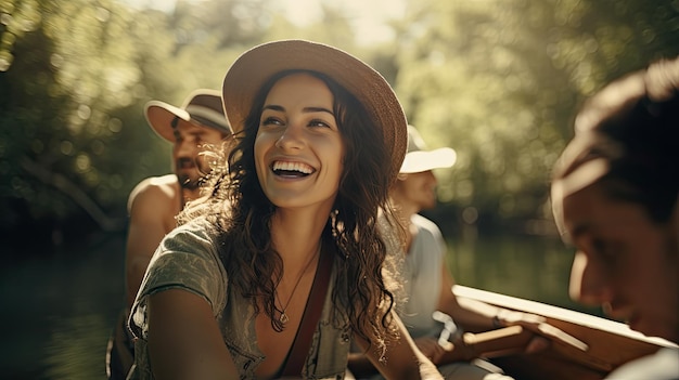 Group of People Riding on Top of a Boat