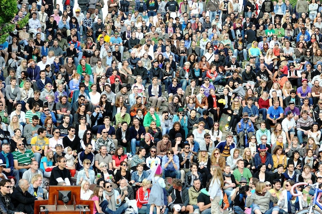 group of people in shopping mall