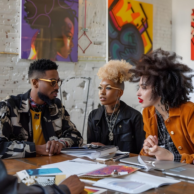 a group of people sit around a table with a sign that says quot the word quot on it