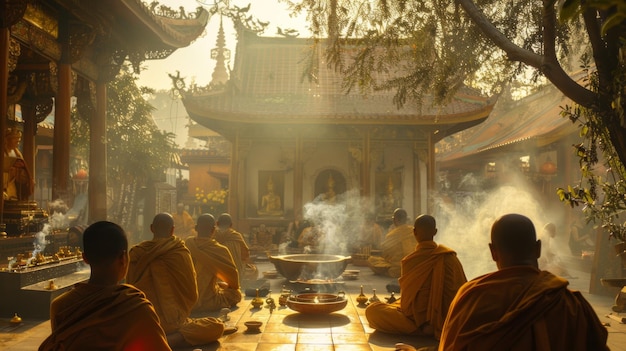 Group of people sitting around a table