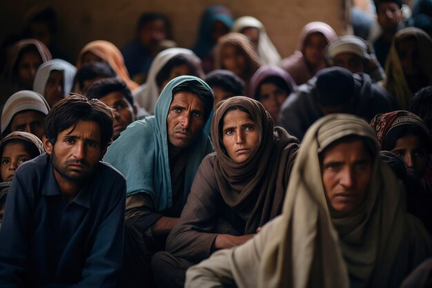 Group of People Sitting Together in Shared Space