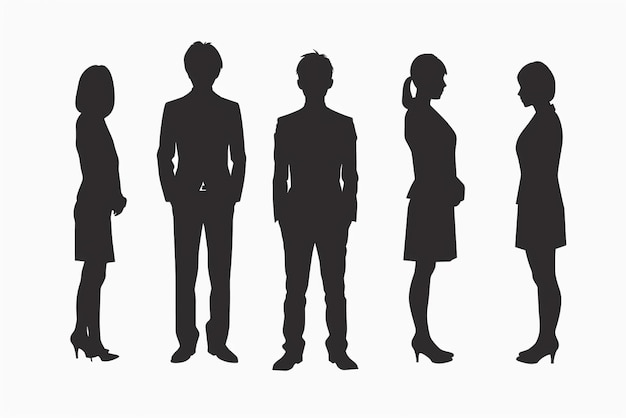 a group of people standing in line for a photo