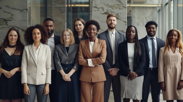 Group of People Standing Together