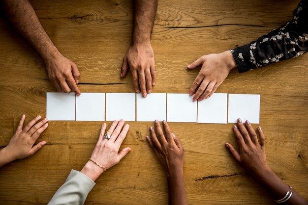 Foto gruppo di persone il concetto di lavoro di squadra