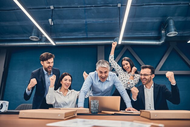 Group of people working in the office