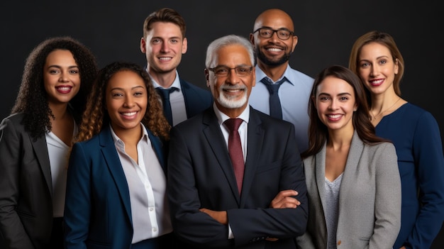 Group photo of business people together