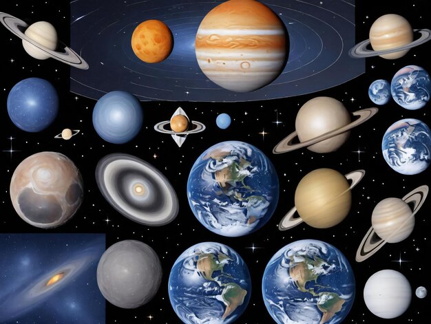 A Group Of Planets And Their Satellites