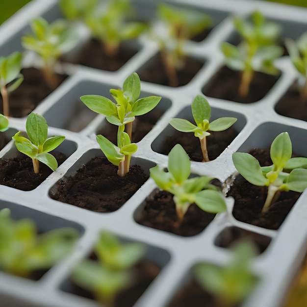 a group of plants that are labeled  seed