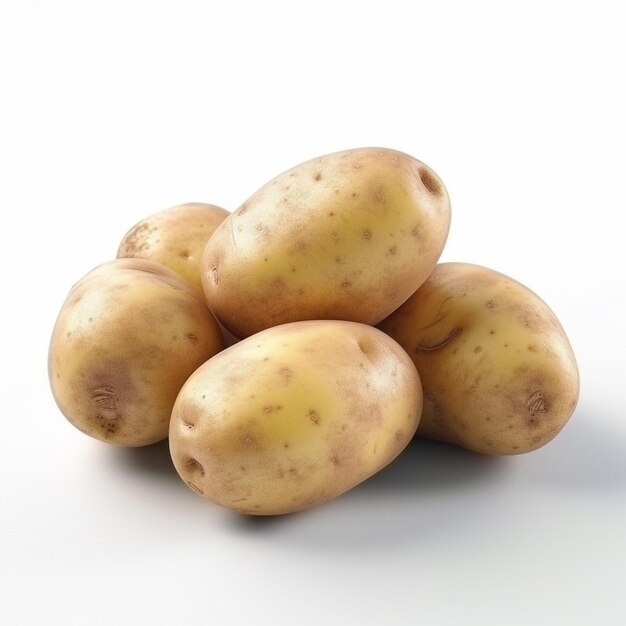 A group of potatoes with the word potato on the top