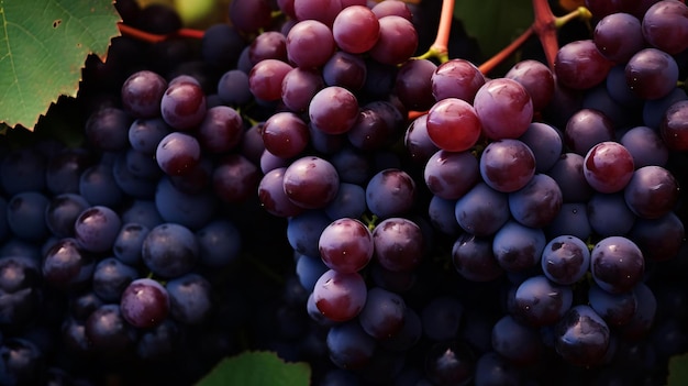 a group of purple berries