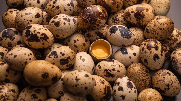 Group of quail eggs as a background Raw eggs