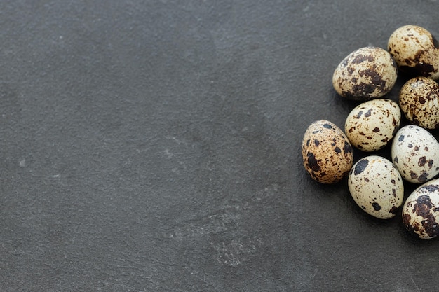 Group of quail eggs as a background Raw eggs
