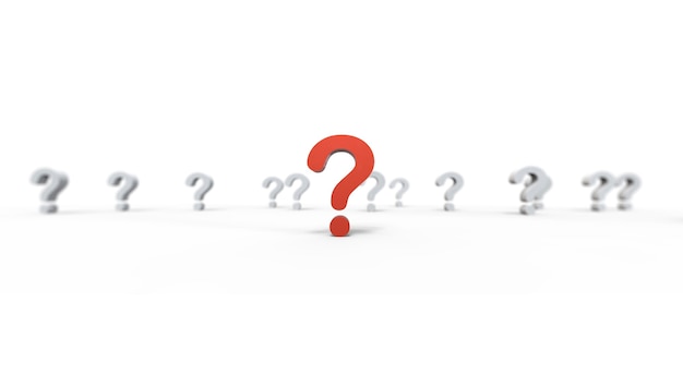 Group of question mark icon isolated on white background.Illustration.