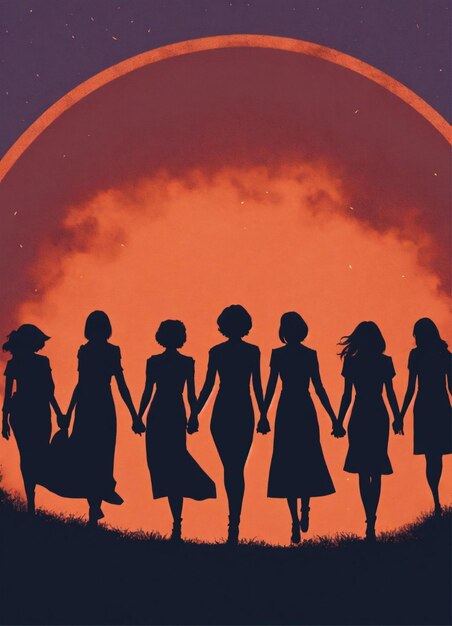 a group of random female silhouettes