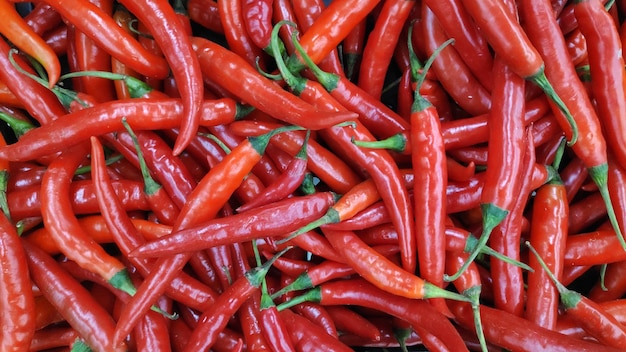 Group of red hot chilli peppers