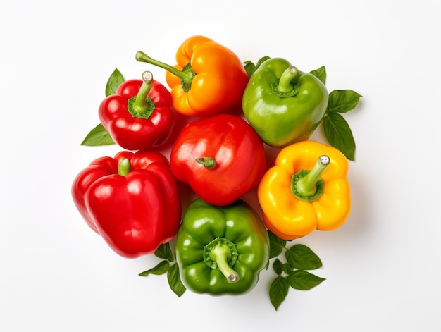 a group of red and yellow peppers with the word quot pepper quot on the bottom