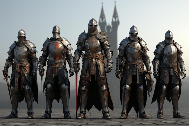 A group of rogue knights who have turned to dark m 00145 03
