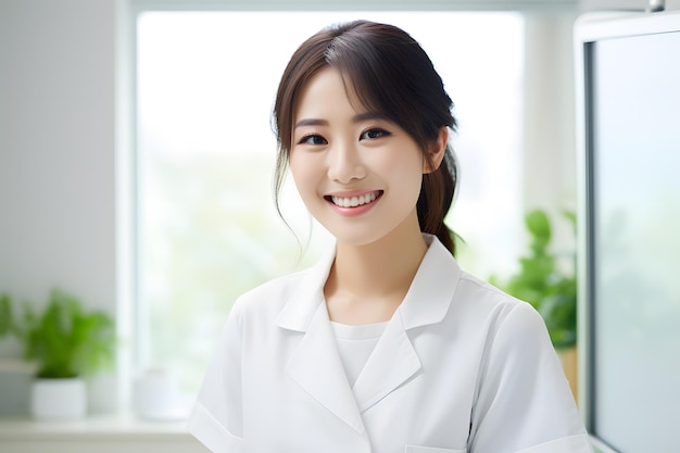 A group of skincare clinic worker smile