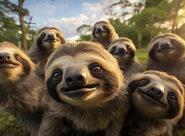 A group of sloths