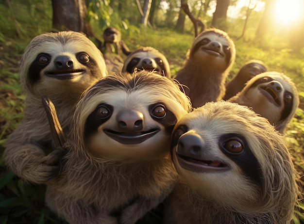 A group of sloths