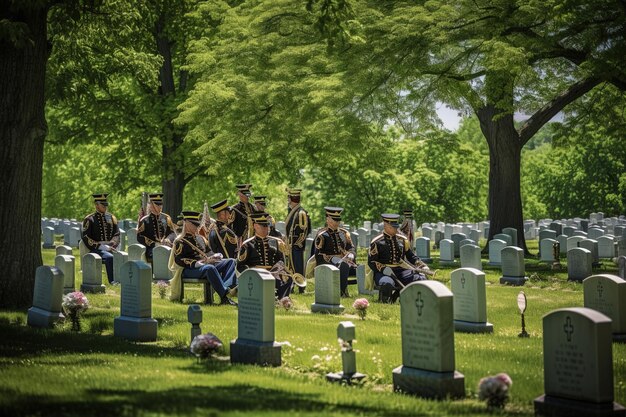 A group of soldiers in a cemetery with the words " civil war " on the front.