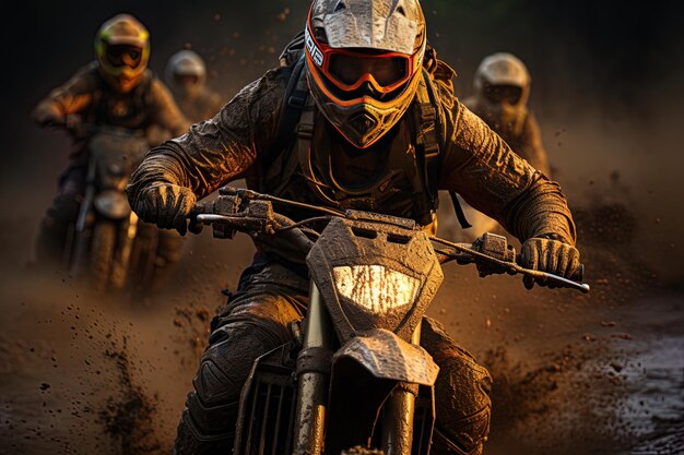 a group of soldiers riding a motorcycle in the dirt