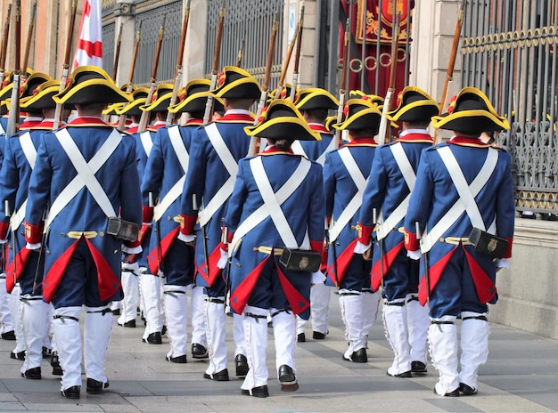 group of soldiers on street