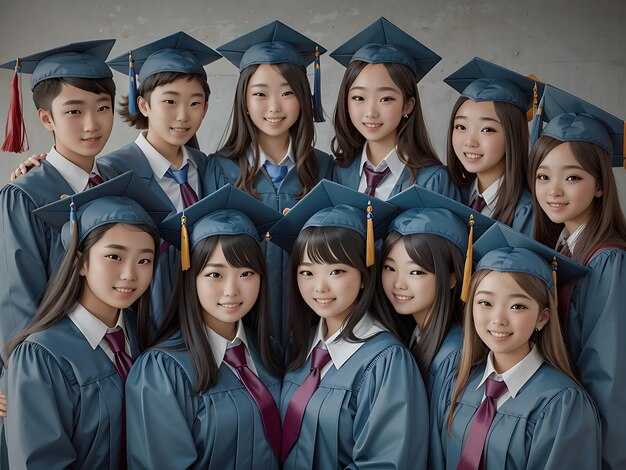 Group of students celebrating their graduation