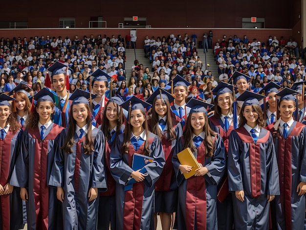 Group of students celebrating their graduation