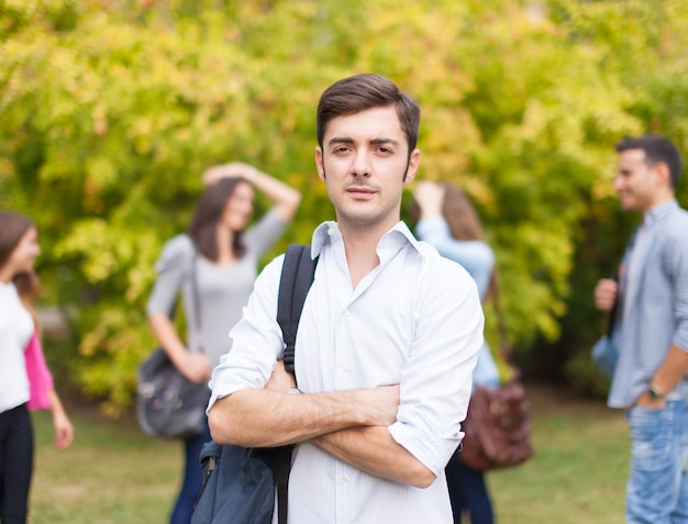 Group of students in a park