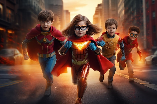 A group of superhero kids with extraordinary power 00094 00