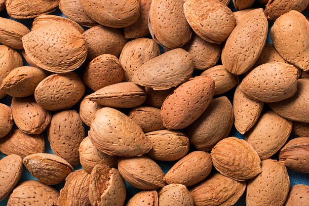 Group of sweet almonds