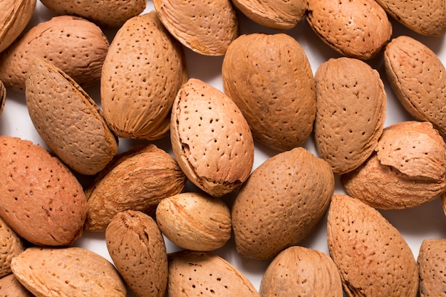 Group of sweet almonds