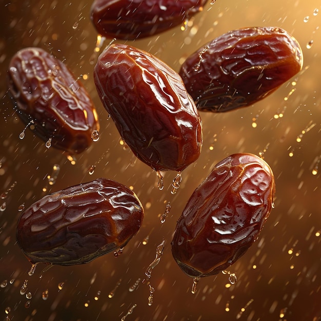 a group of three brown colored kiwis are shown in the rain