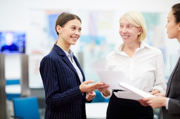 Group of Three Women in Office