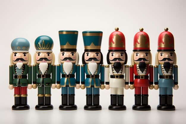 Photo a group of toy soldiers