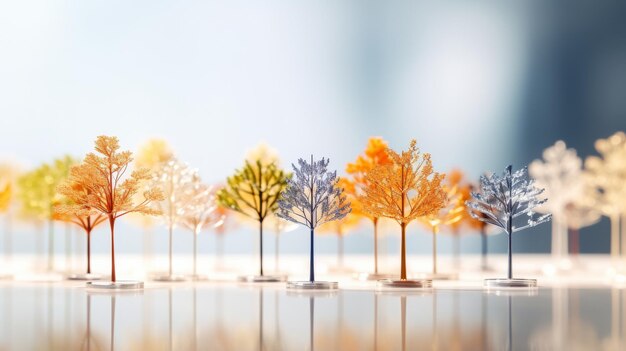 Photo group of trees standing in water