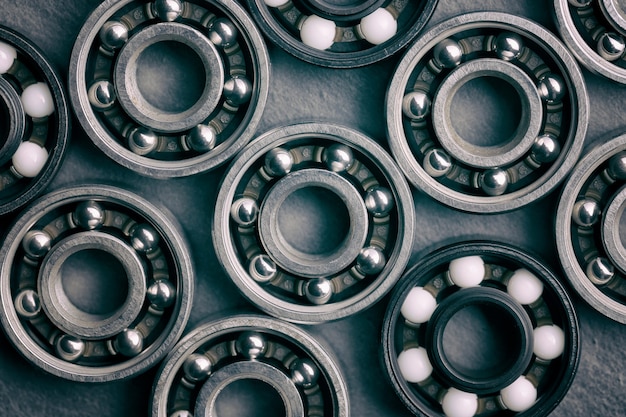 Photo group of various ball bearings