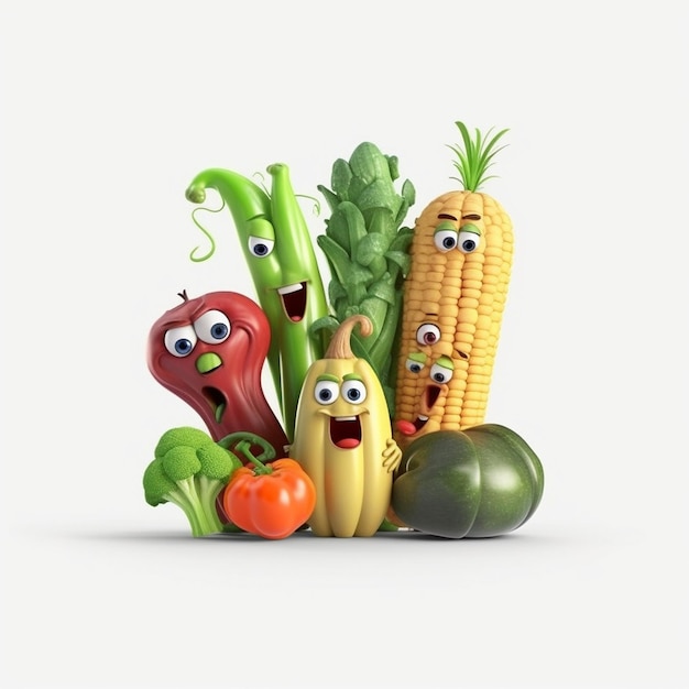 a group of vegetables including corn, corn, corn, and vegetables.