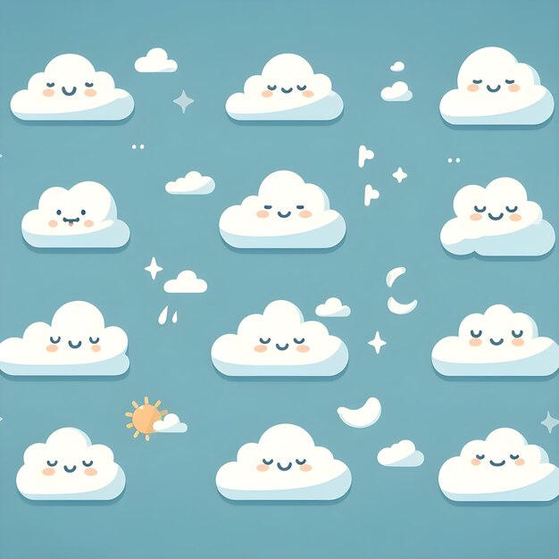 Group of white clouds