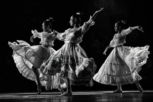 A group of women dancing on a stage