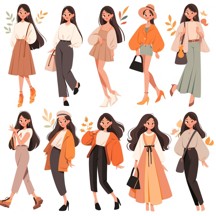 Photo 異なる服装を着た女性のグループが歩いて話している ai generative