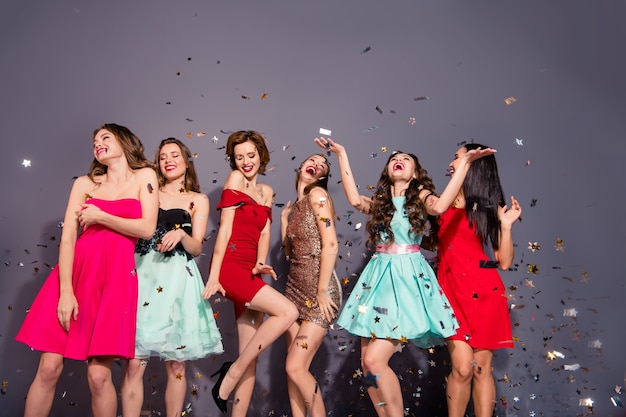 group of women dressed elegant