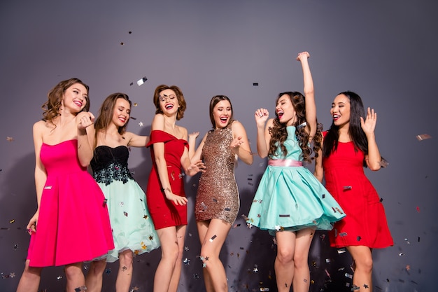 group of women dressed elegant