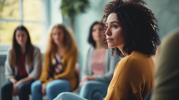 Photo group of women in a meeting