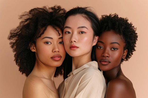 a group of women posing for a photo