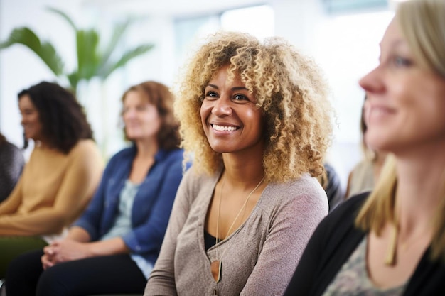 Photo a group of women sitting in a room