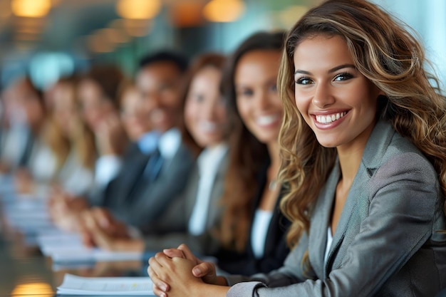 Group of Women Smiling at Table