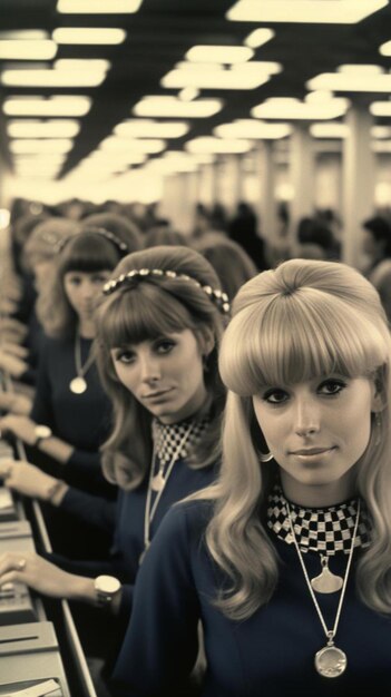 Photo a group of women standing next to each other